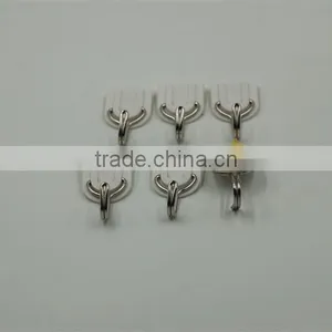 30mm*24mm White Color Traditional U Shape Classic Plastic Metal Hanging Hook thumbnail-2