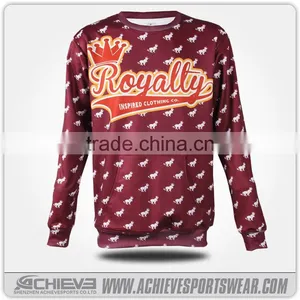 Sublimation Custom Cheap Wholesale Fashion Long Sleeve Sweater Designs for Kids thumbnail-3