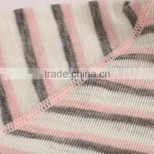 100%Merino Wool Kids Thermal Underwear Stripe Zip Long Johns for 4-12years Old thumbnail-3