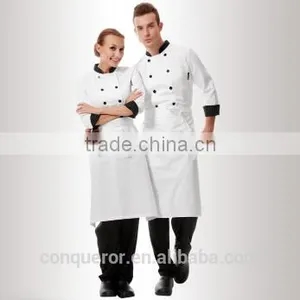 Chef Uniform Cook Uniform Made of 100% Wool ,poleyster Viscose Fabric Made in China thumbnail-1