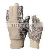 Flexibility Cotton With Black PVC Dots All-purpose Working Gloves thumbnail-1