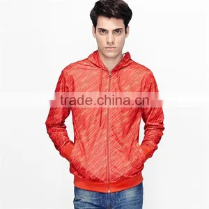 Blank Zip up Hoodie Orange Hoody Sweatshirt Waterproof Hoodies thumbnail-1