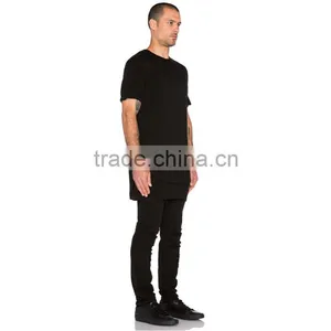 100 Cotton Oversized Tall Tee Shirt Plain Blank Cool t Shirts thumbnail-2