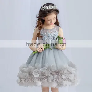 Top Selling Products 2017 Embroidery Lace Children Latest Dress Style thumbnail-3