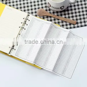 2017 Planner Yearly Inner Page Custom 6 Holes Loose Leaf Inside Page Replacable Insert Page thumbnail-2