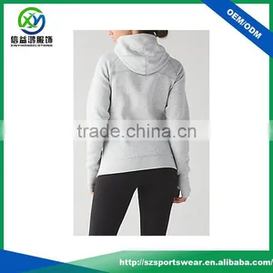 Latest Design Ladies 100% Cotton Light Weight Grey Color Windbreaker Sports Wear Bomber Jacket thumbnail-2