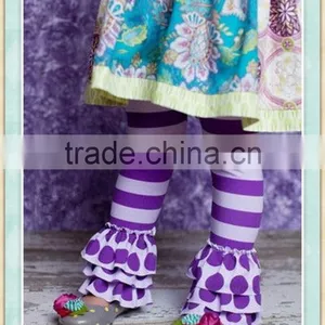 Sew Sassy Icing Legging Baby Icing Ruffle Pants Purple Boutique Ruffle Pants thumbnail-1