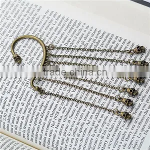 Fashion Tassel Halloween Skull Ear Cuff Clip On Stud Wrap Earrings thumbnail-2