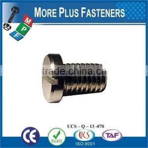 Made in Taiwan Metric Coarse Slotted Cheese Head Machine Screw Brass Stainless Steel Carbon Steel thumbnail-3