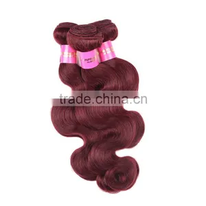 Wholesale 2017 Grade 7a Color 99j Body Wave Malaysian Hair Weave thumbnail-5