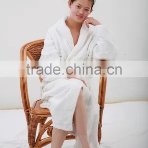 Microfiber and Terry Cloth Hotel Bathrobe thumbnail-1