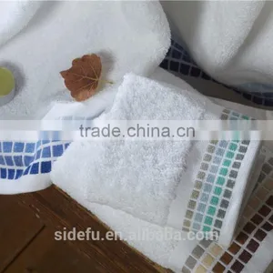 Wholesale Fancy Design Embroider Dobby Border Bath Towel Hand Towel Manufacture thumbnail-3