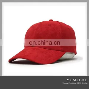 Custom Softextile Suede Plain Baseball Cap 6 Panel 2016 Hot Sell thumbnail-1