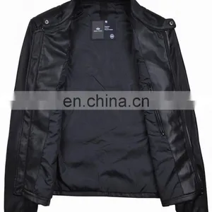 2017 Winter Handsome Quilted Leather Motorcycle Jacket Men thumbnail-2