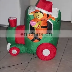120cm Tiger in Green Train Chinese Christmas Ornament Decorations Home Hot Toys for Christmas 2017 thumbnail-2