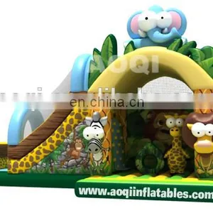 2015 AOQI New Design Safari Giant Inflatable Combo for Kids thumbnail-1