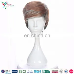 Cheap Wholesale Brown Short Male Wigs Men Wig thumbnail-6