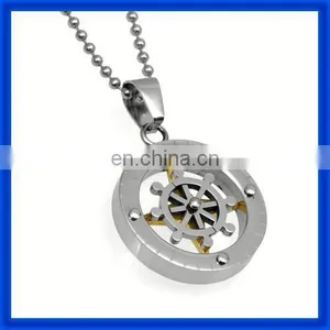 Top Sales Stainless Steel Compass Pendant thumbnail-1