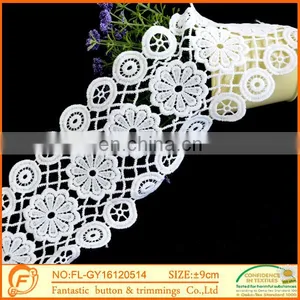 Flower Trimming Laces And White Fabric Lace Chiffon Wholesale Rose Lace thumbnail-1