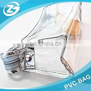 Cheap Zipper Top Waterproof Clear PVC Toiletry Bag thumbnail-5