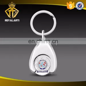 Custom Soft Enamel Trolly Coin Keychain thumbnail-3