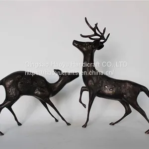 Cast Aluminium Deer Statue thumbnail-1