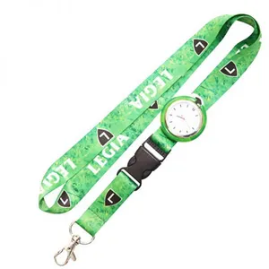 Special Polyester Digital Watch Lanyard With Carabiner Hook thumbnail-2