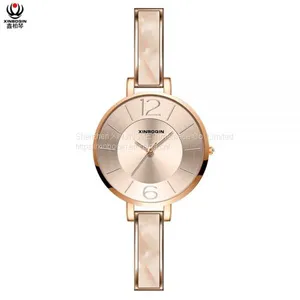 XINBOQIN Supplier Create Your Own Original Brand Fashion Cheap 3ATM Water Resistant Acetate Lady Watch thumbnail-3