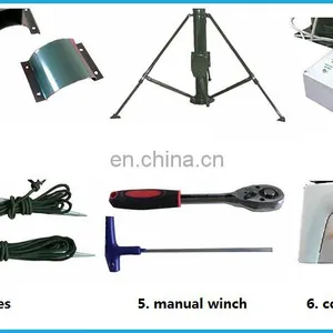 Aluminum Alloy High Telecom Aerial Electric Mast thumbnail-5