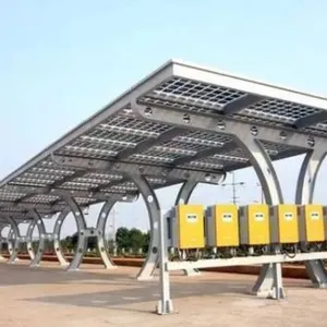 Solar Car Canopy Pv Panel Carport Abrasion Resistant thumbnail-3
