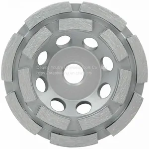 Double Row Segment Diamond Grinding Cup Wheel for Concrete Grinding thumbnail-2
