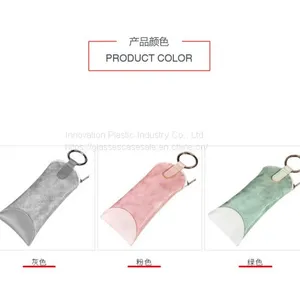 Crush-resistant, Simple Glasses Holder; Creative, Portable, Zippered Sunglasses Pouch thumbnail-4