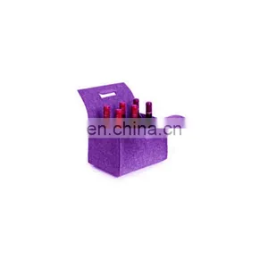 Felt Red Wine Single Bottle Bag for Gifts thumbnail-5