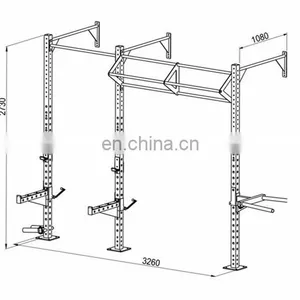 Multifunctional Wall Mounted Crossfit Rig Pull up thumbnail-2
