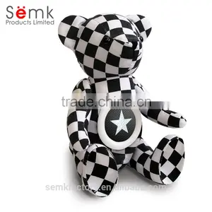 Novelty Gifts Cute Portable Bear Shaped Wireless Bluetooth Pillow Speaker thumbnail-3