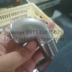 SS304 Stainless Steel Sanitary 90 Degree Bend Fittings Elbow thumbnail-1