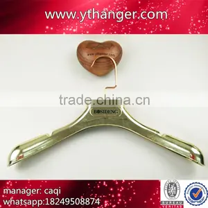 New Premium Gold Color Dress Plastic Hanger Suit Plastic Hanger With Gold Hook thumbnail-1