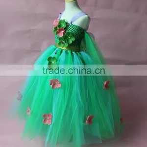 NEW Elsa Inspired Tutu Dress Great for Costumes and Dress up Girl Fantasy Elsa Green Dress Quality Choice thumbnail-2