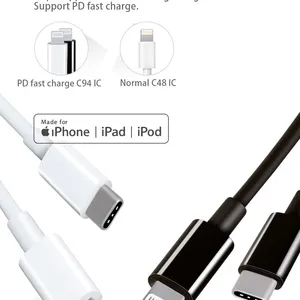 18w pd Fast Charger Type c to Lightning Cable Fast Charging Mfi Cable for Iphone thumbnail-4