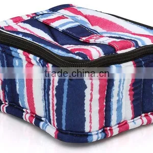 Popular Sell 30bottles Canvas Essential Oil Carry Bag,printed Rainbow Design Canvas Essential Oil Carrying Case for Travel thumbnail-2