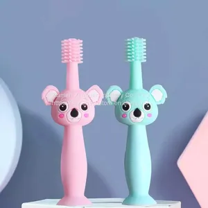 Wholesale Soft Silicone Training Toothbrush Silicone Koala Teether Baby Care Teething Brush thumbnail-1