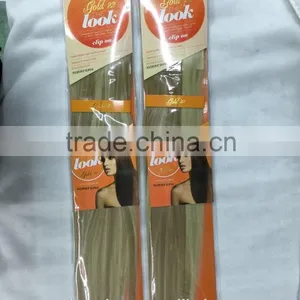 The Look Gold 22 Synthetic Hair Weave With Clips,7pcs Clips on 18" Weave,17clips/100g/pcs ,color P18-22 thumbnail-2