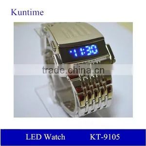 Wholesale Man Watch Vogue Stainless Steel Digital Watch thumbnail-1