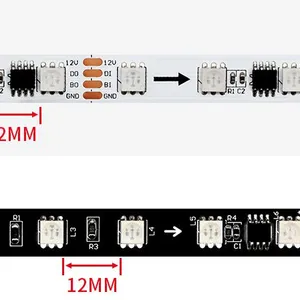 Full Color LED RGB Madrix Pixel Mapping Strip Ribbon LEDs for Commercial Space Pubs Gym Decoration DJ Atmosphere thumbnail-5