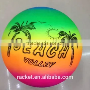 2015 Cheap Rainbow Colorful Pvc Inflatable Beach Ball thumbnail-1