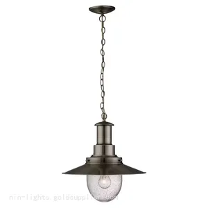 Industrial Vintage 1-Light Pendant Brass Finish Restaurant Kitchen Island Ceiling Fixture Lighting thumbnail-2