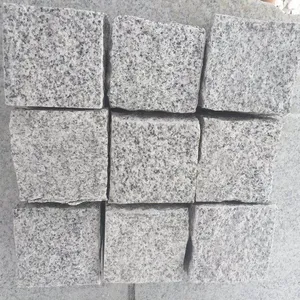 China G603 Grey Granite Cobbles Gray Granite Pavers Natural Split Cobbles thumbnail-1
