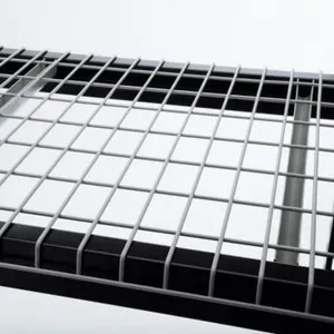 OEM Heavy Duty Industrial Galvanized Welded Steel Warehouse Storage Wire Mesh Panels Decking for Pallet Racking thumbnail-2