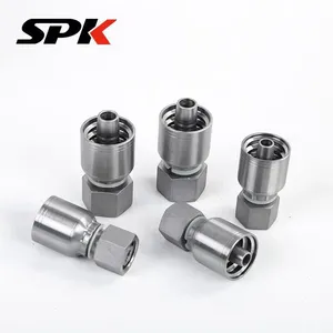 Parker One-Piece Hose Crimp Fittings, Series 43 Crimp Straight Fittings, High-Pressure Hydraulic Tube Crimp Straight Tube Fittings thumbnail-3