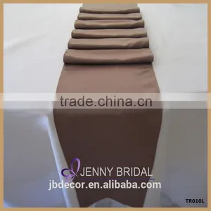 TR010H Elegant Green Satin Banquet Party Table Runner Sizes 30*274cm thumbnail-5